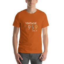 Load image into Gallery viewer, Vintage 1959, April 29th Unisex T-Shirt