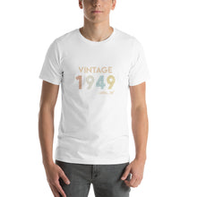 Load image into Gallery viewer, Vintage 1949, April 29th Unisex T-Shirt